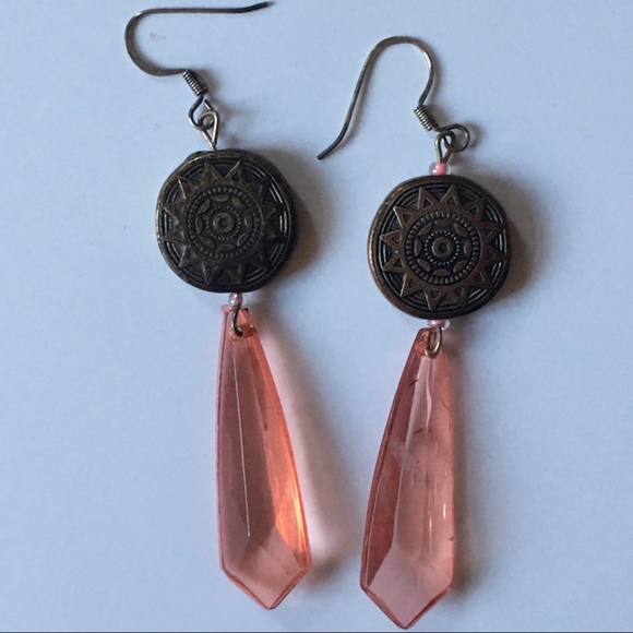 Jewelry - Boho Aztec Sun Design Earrings
